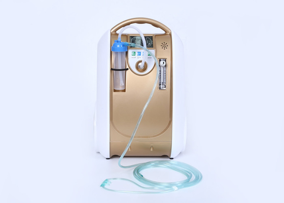 Ev 3 Litre Oksijen Konsantratörü Yüksek Basınçlı Altın Sarı Otomatik Alarm Sistemi